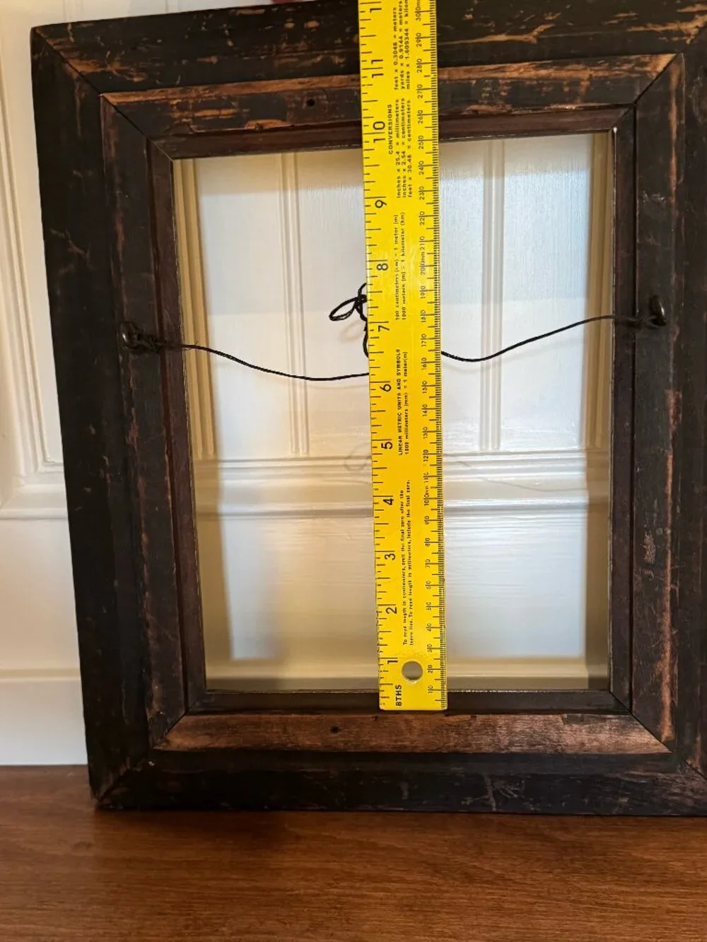 Antique Victorian Wood Picture Frame Gilt Liner Fits 8x10 Walnut Deep Profile